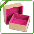 Printed Paper Cardboard Jewelry Box with Flocking Foam Insert